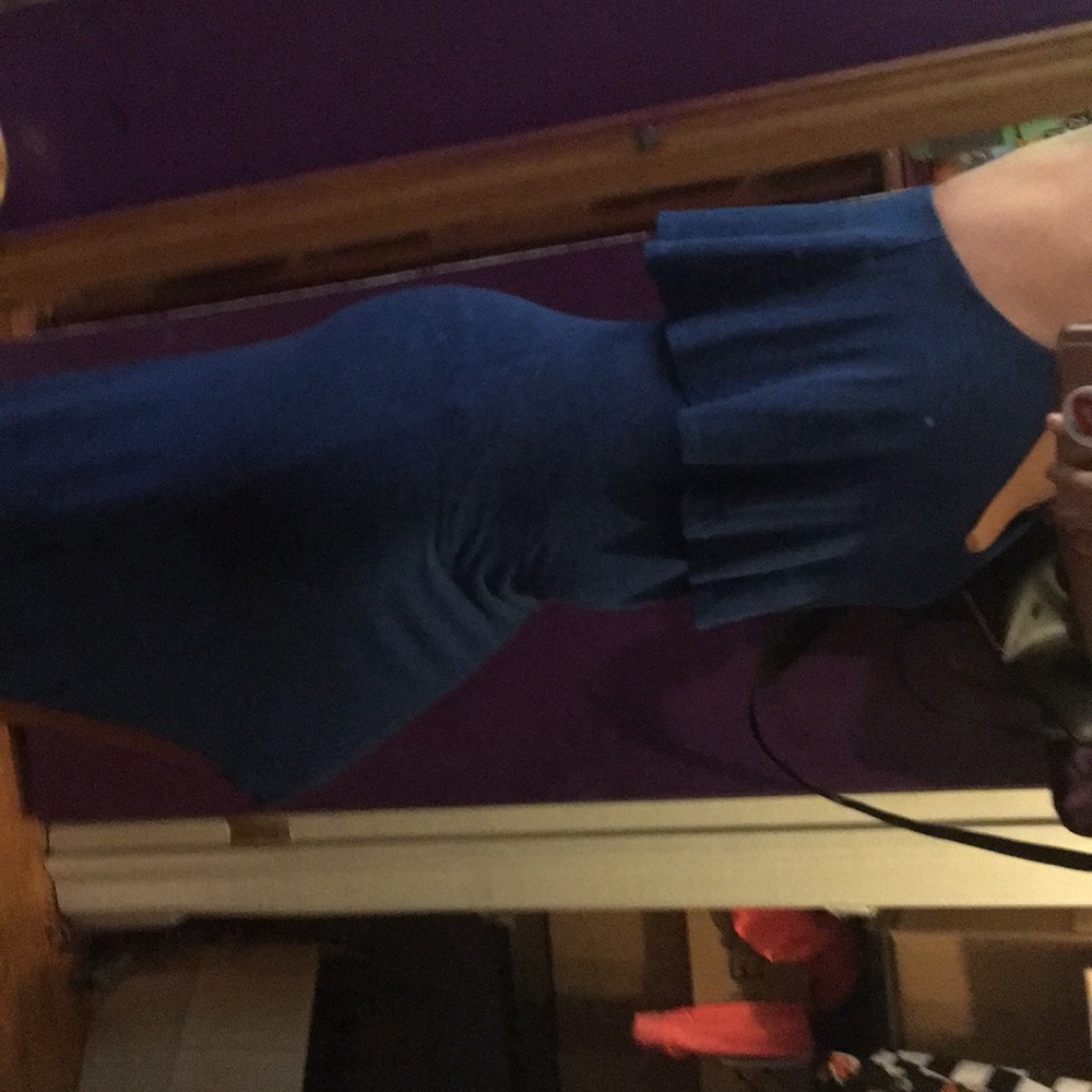 Blue Hi-Lo Dress